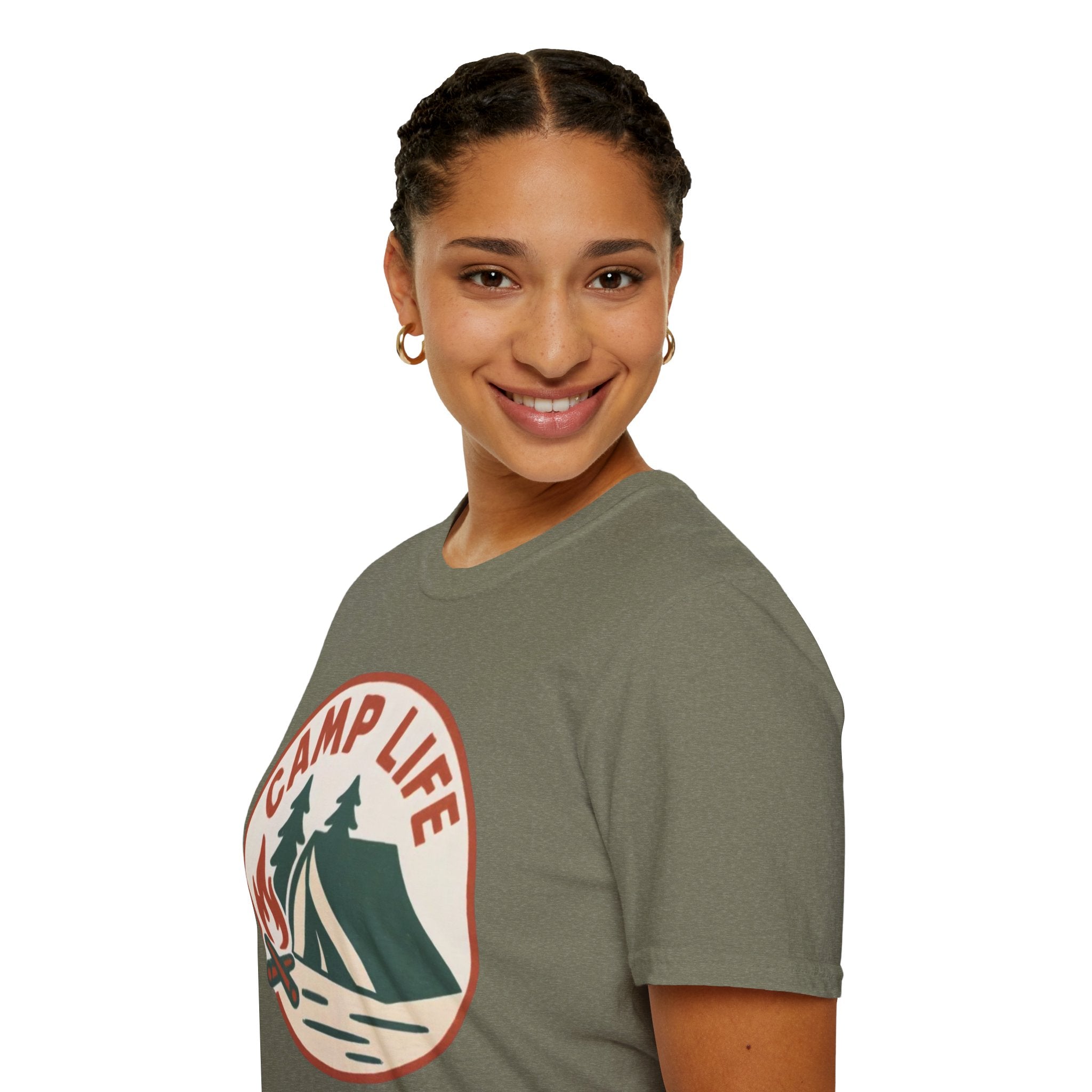 Camp Life T-Shirt — Tent & Campfire Outdoor Tee