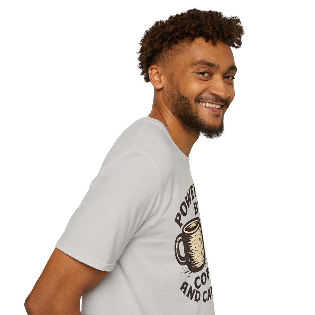 Powered By Coffee And Campfires Vintage Camping T-Shirt