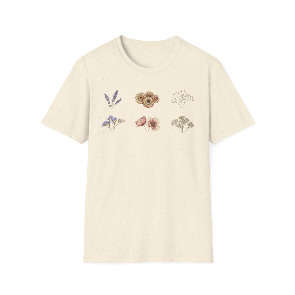 Floral Mini Bouquet T-Shirt — Vintage Botanical Graphic Tee