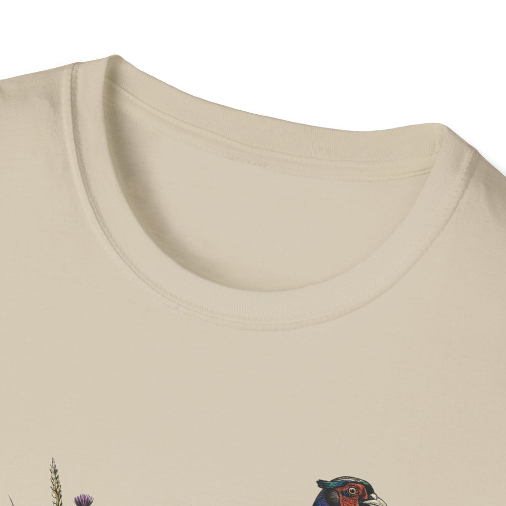 Pheasant Graphic T-Shirt — Vintage Game Bird Tee for Hunters & Nature Lovers