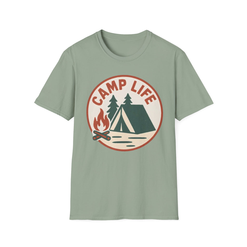 Camp Life T-Shirt — Tent & Campfire Outdoor Tee