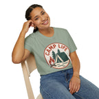 Camp Life T-Shirt — Tent & Campfire Outdoor Tee