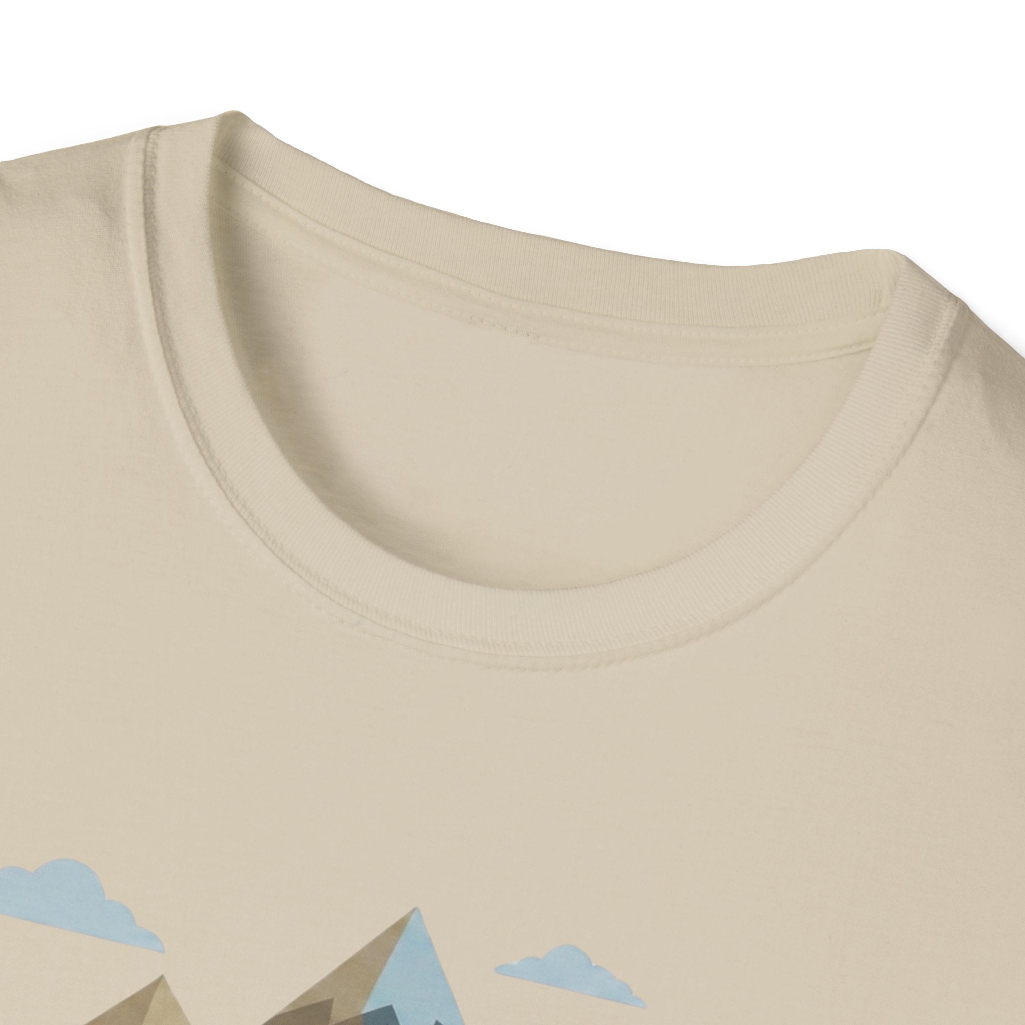 Campground Scenic T-Shirt — Minimalist Tent & Campfire Graphic