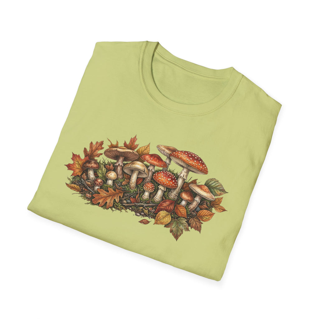 Mushroom & Autumn Leaves T-Shirt