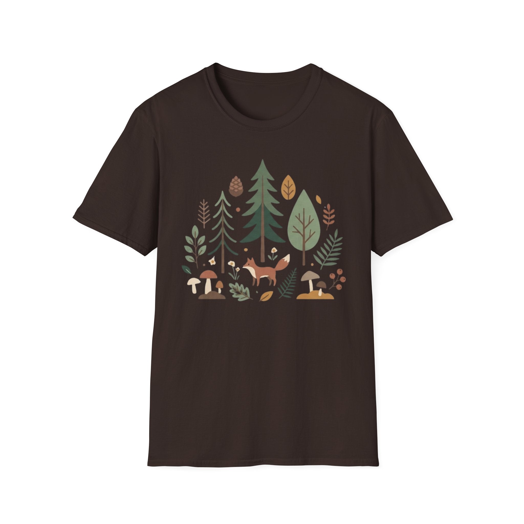 Woodland Fox T-Shirt — Nature Forest Camping Graphic Tee