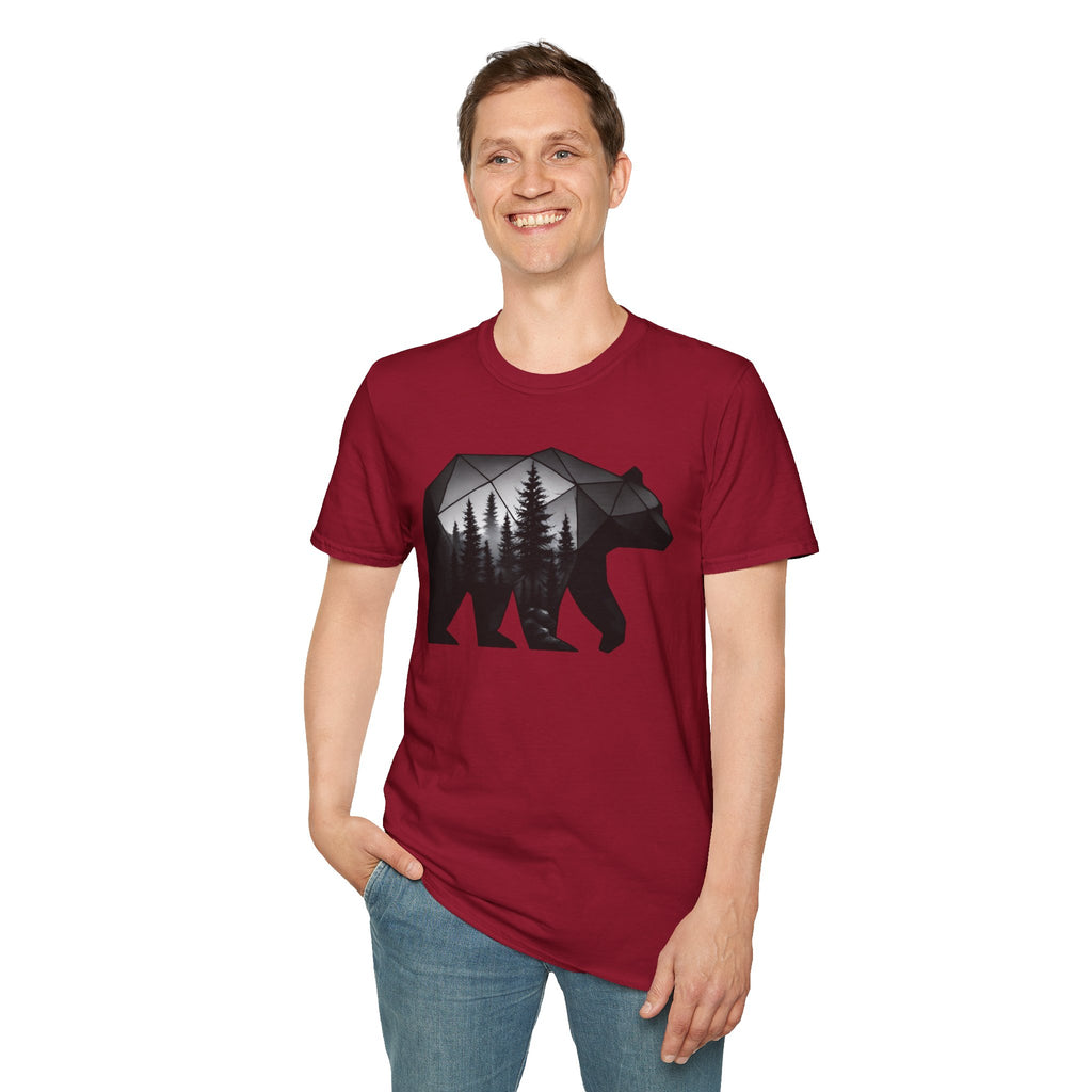 Geometric Forest Bear T-Shirt