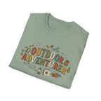 "Outdoor Adventurer" T‑Shirt Camping, Hiking & Exploration Graphic Tee Shirt