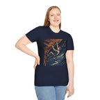 Climber on Cliff with Eagle T-Shirt