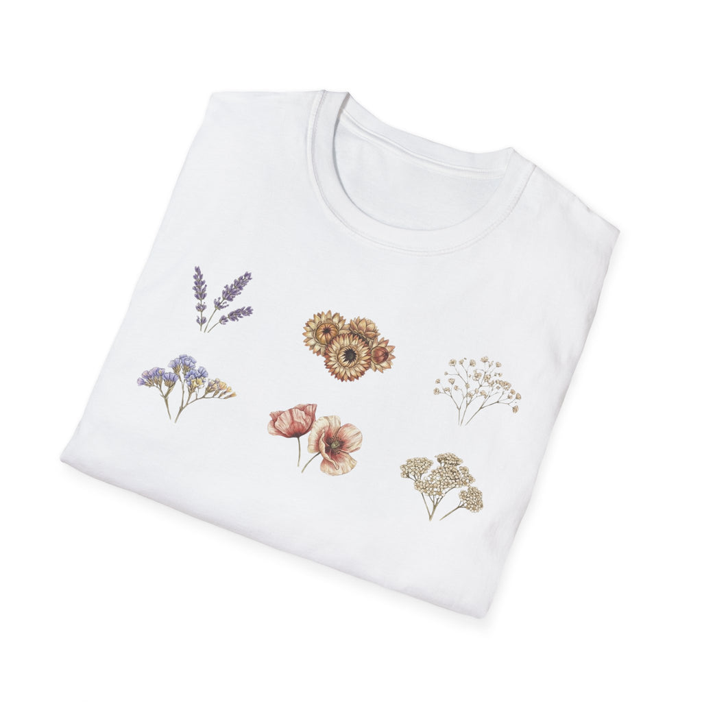 Floral Mini Bouquet T-Shirt — Vintage Botanical Graphic Tee