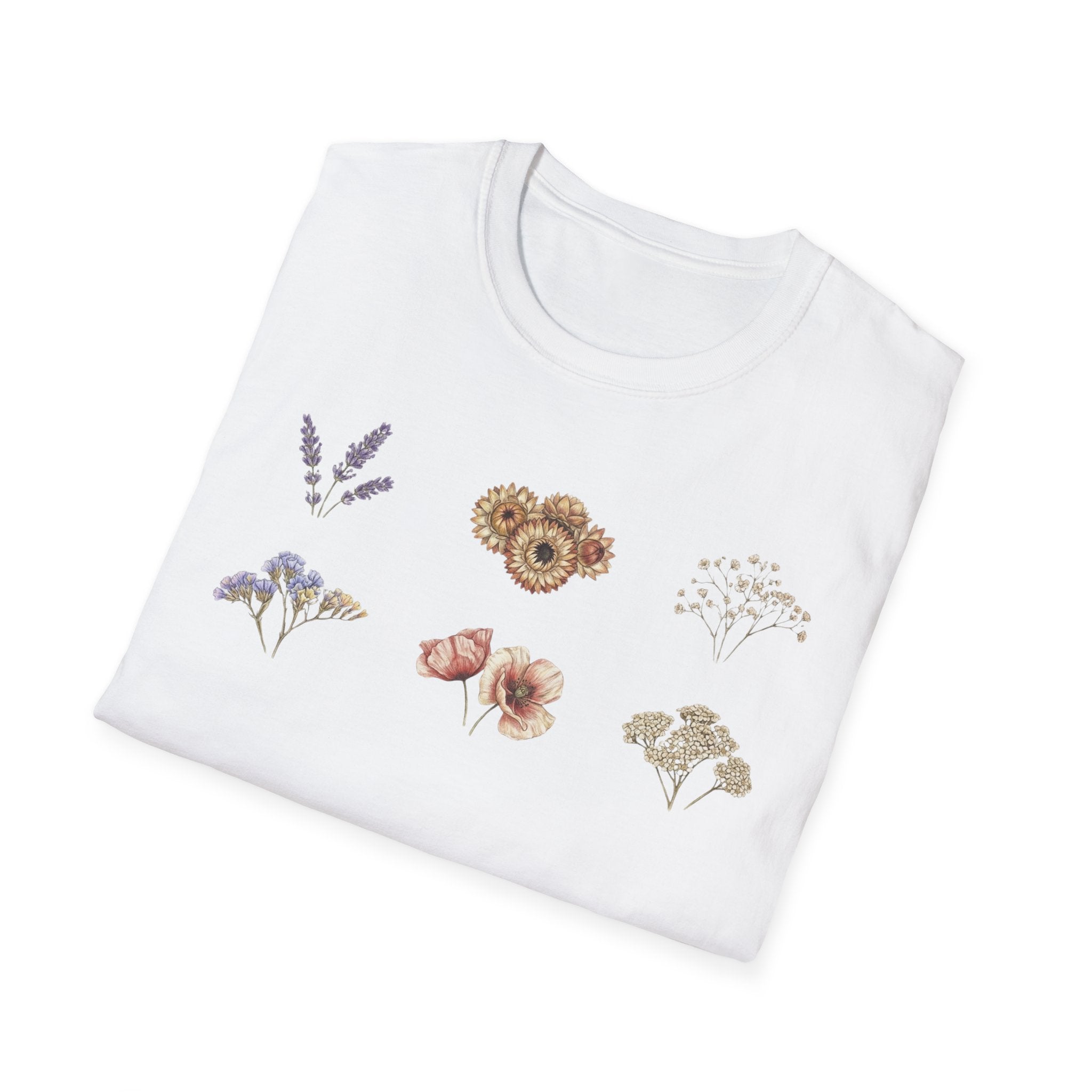 Floral Mini Bouquet T-Shirt — Vintage Botanical Graphic Tee