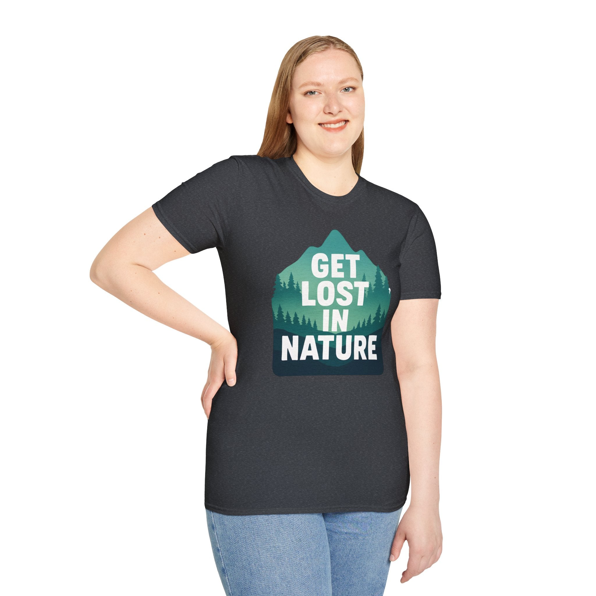 "Get Lost in Nature" Pine Trees T-Shirt