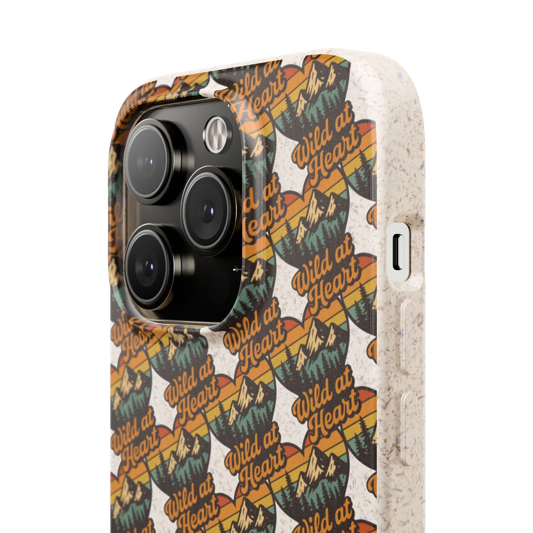 Eco-Friendly Phone Case — Vintage Camper Pattern Biodegradable iPhone Cover