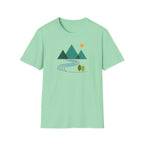 Minimal Mountain River T-Shirt — Nature Graphic Tee