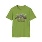 Campground Scenic T-Shirt — Minimalist Tent & Campfire Graphic