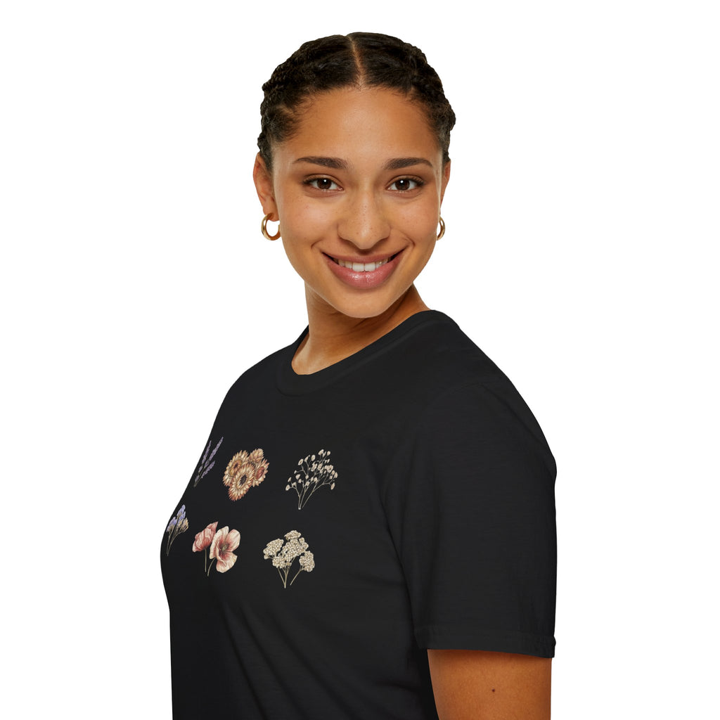 Floral Mini Bouquet T-Shirt — Vintage Botanical Graphic Tee