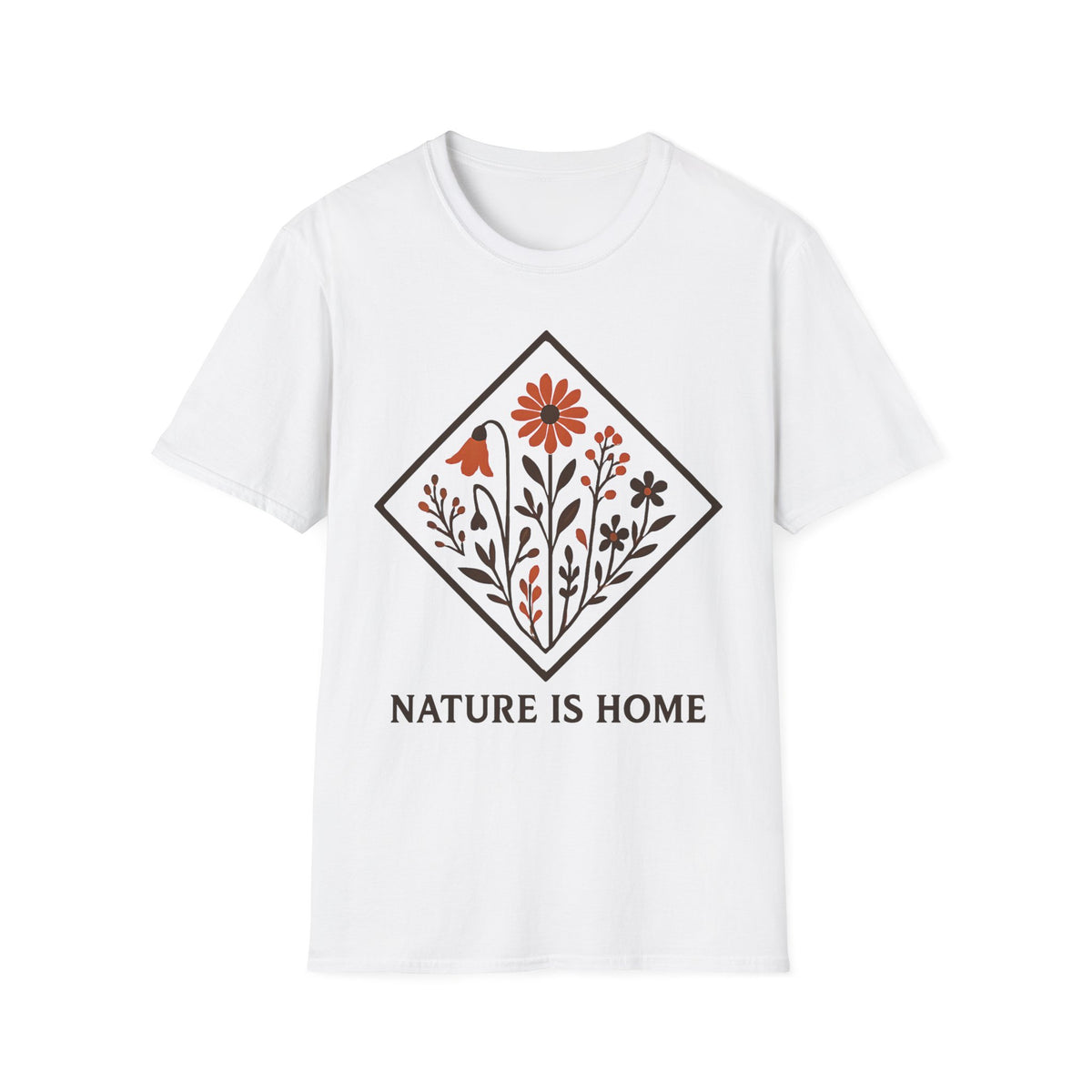 "Nature Is Home" Floral T-Shirt