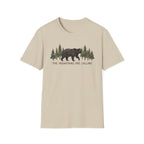"The Mountains Are Calling" Bear and Pines T-Shirt — Outdoor Graphic Tee
