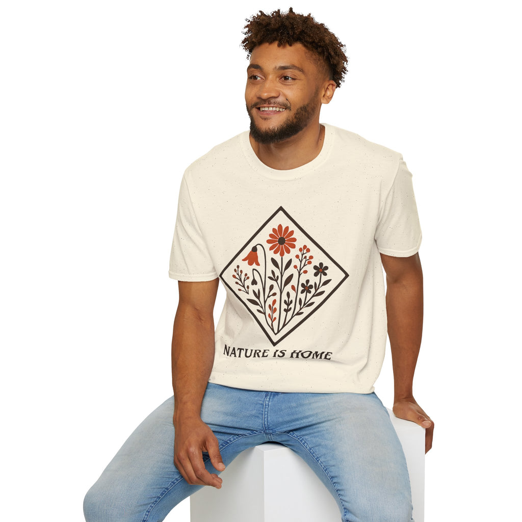 "Nature Is Home" Floral T-Shirt