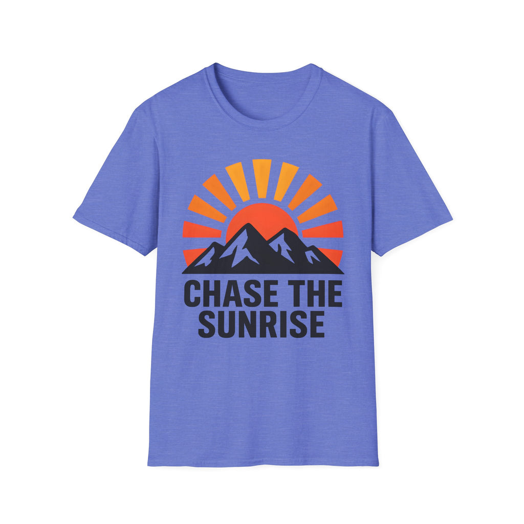 Chase The Sunrise Mountain T-Shirt — Sunrise & Peaks Graphic Tee