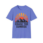 Chase The Sunrise Mountain T-Shirt — Sunrise & Peaks Graphic Tee