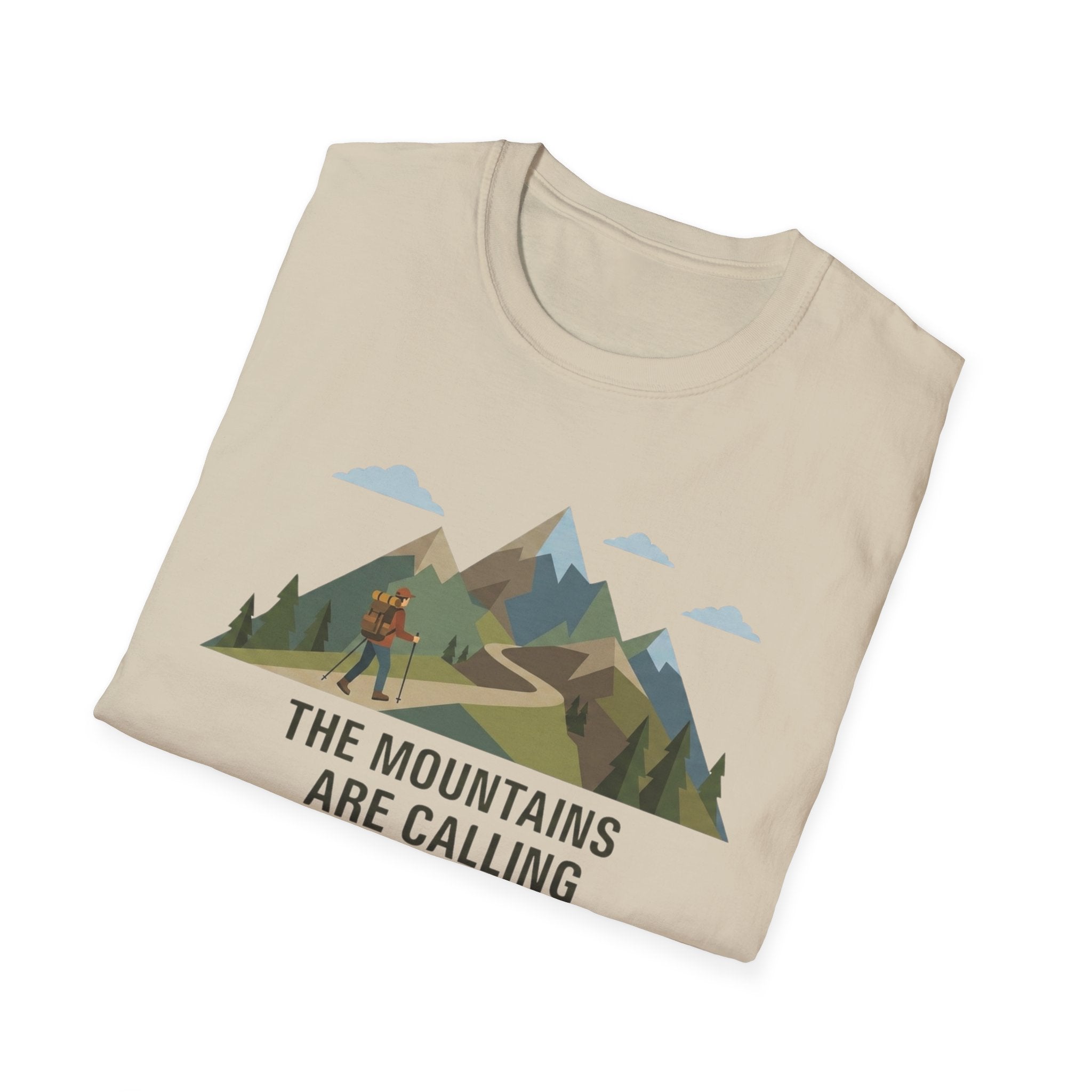 Campground Scenic T-Shirt — Minimalist Tent & Campfire Graphic