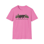 "The Mountains Are Calling" Bear and Pines T-Shirt — Outdoor Graphic Tee