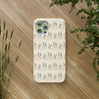 Biodegradable Phone Case — Eco-Friendly Forest Sketch Pattern