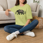 Bear & Forest T‑Shirt - Rustic Woodland Graphic Tee