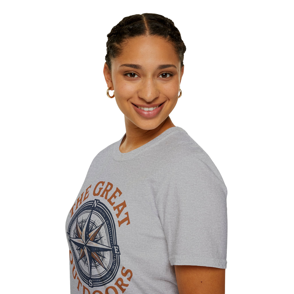 "The Great Outdoors" Compass Graphic Tee Shirt