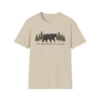"The Mountains Are Calling" Bear and Pines T-Shirt — Outdoor Graphic Tee