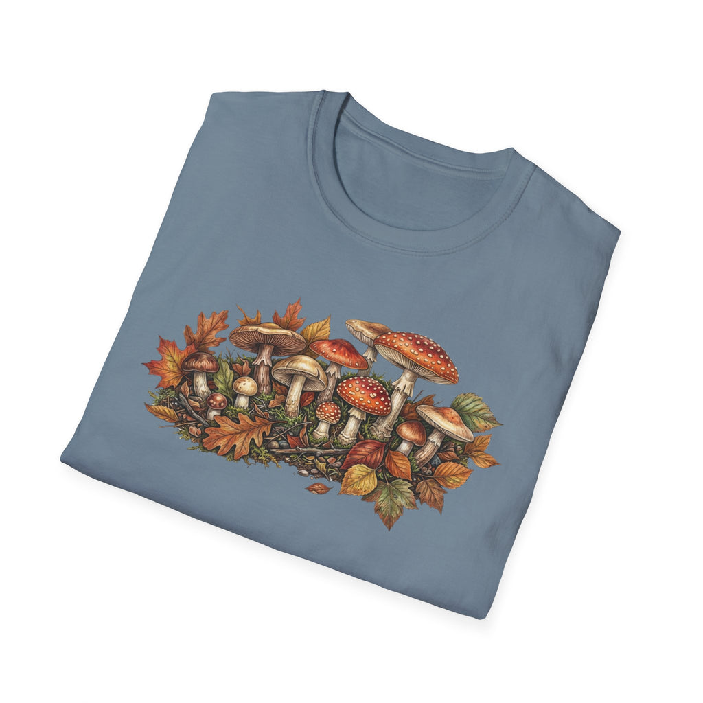Mushroom & Autumn Leaves T-Shirt