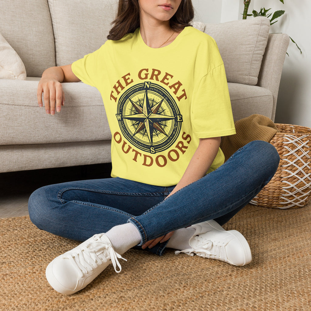 "The Great Outdoors" Compass Graphic Tee Shirt
