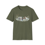 Duck Pair T-Shirt — Watercolor Mallard Ducks on Pond Nature Tee