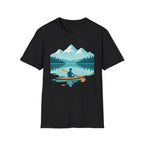 Kayaker on Serene Mountain Lake T-Shirt