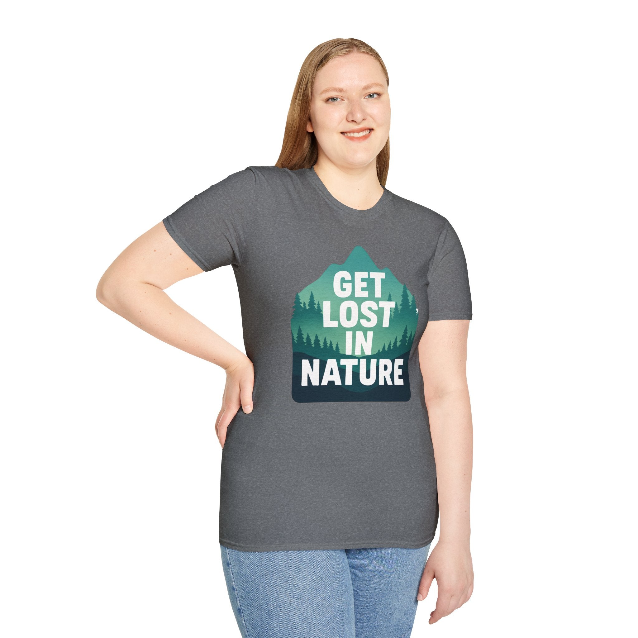 "Get Lost in Nature" Pine Trees T-Shirt