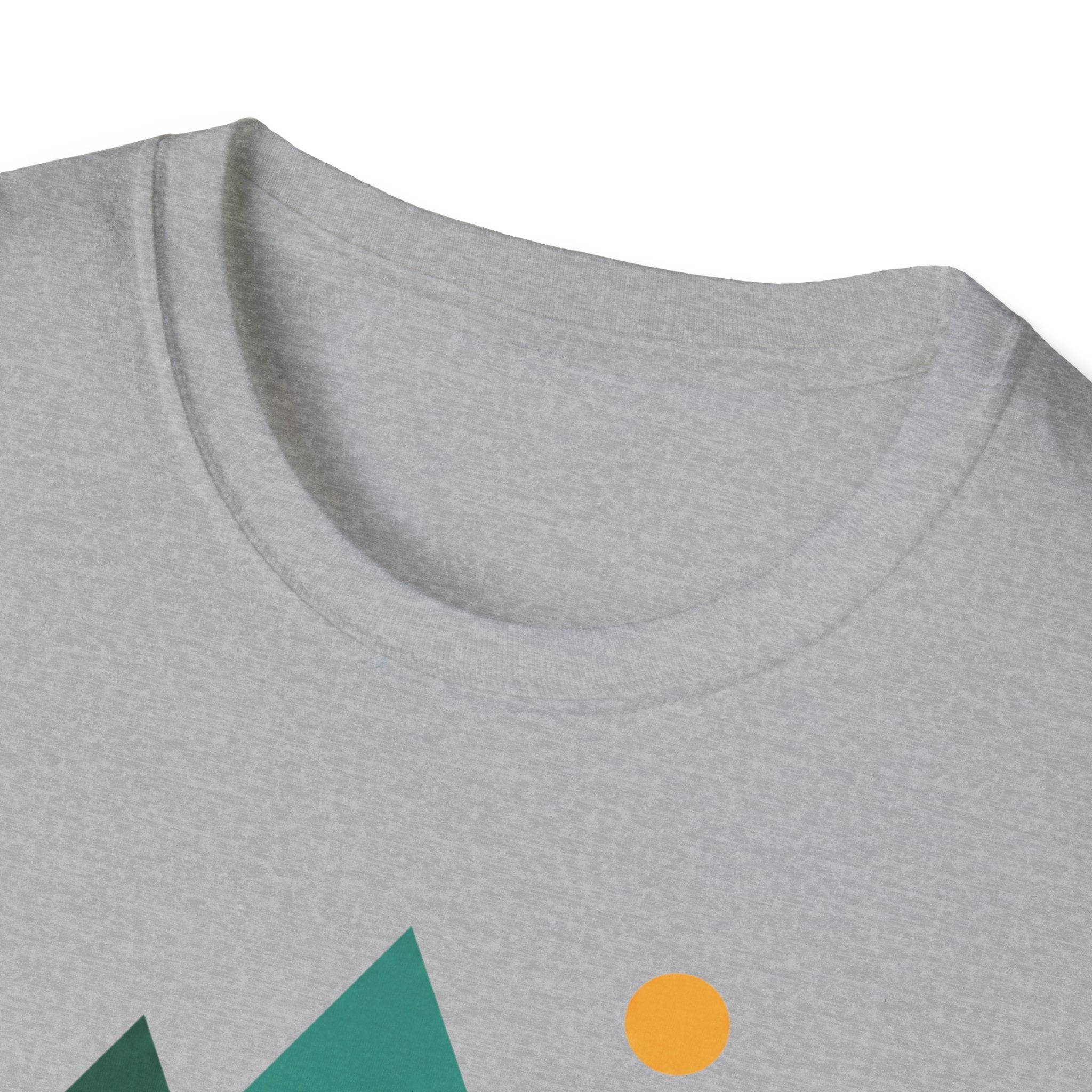 Minimal Mountain River T-Shirt — Nature Graphic Tee