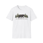 "The Mountains Are Calling" Bear and Pines T-Shirt — Outdoor Graphic Tee