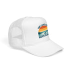 Lake Is My Happy Place Trucker Hat — Vintage Sunset Fishing Foam Cap