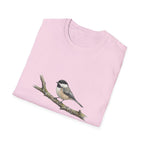 Chickadee Bird Tee — Watercolor Songbird T‑Shirt