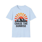 Chase The Sunrise Mountain T-Shirt — Sunrise & Peaks Graphic Tee