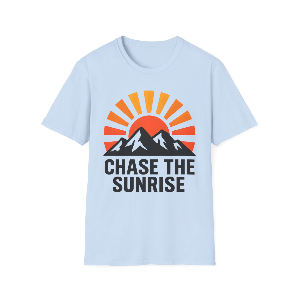Chase The Sunrise Mountain T-Shirt — Sunrise & Peaks Graphic Tee