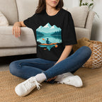 Kayaker on Serene Mountain Lake T-Shirt