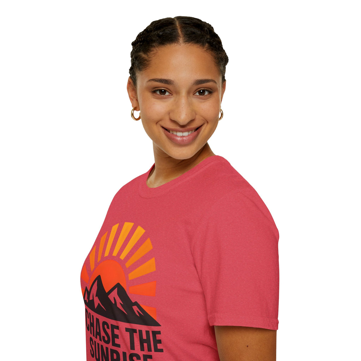 Chase The Sunrise Mountain T-Shirt — Sunrise & Peaks Graphic Tee