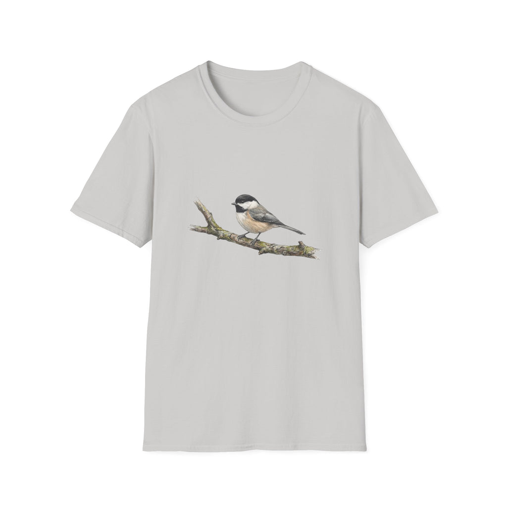 Chickadee Bird Tee — Watercolor Songbird T‑Shirt