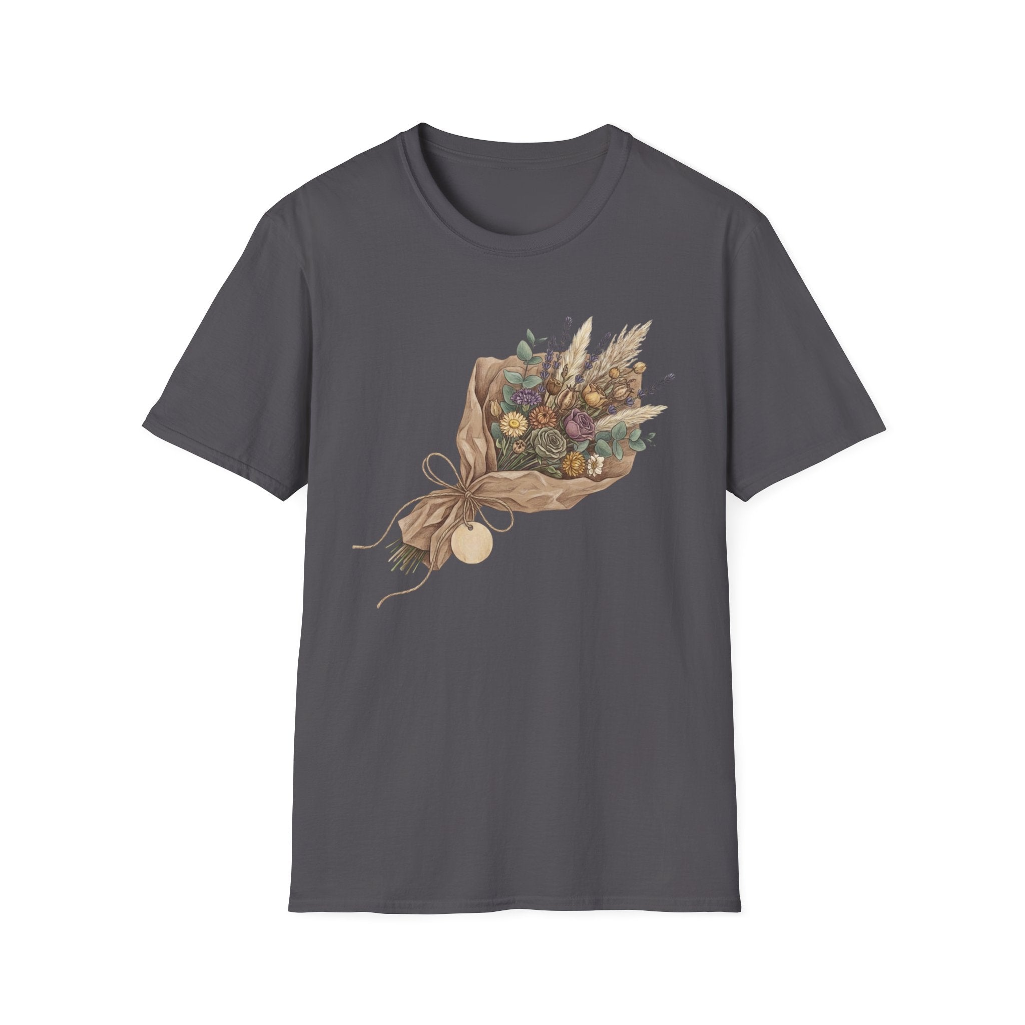 Floral Bouquet Graphic T-Shirt — Rustic Wildflower Bouquet Tee