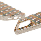Eco-Friendly Phone Case — Vintage Camper Pattern Biodegradable iPhone Cover
