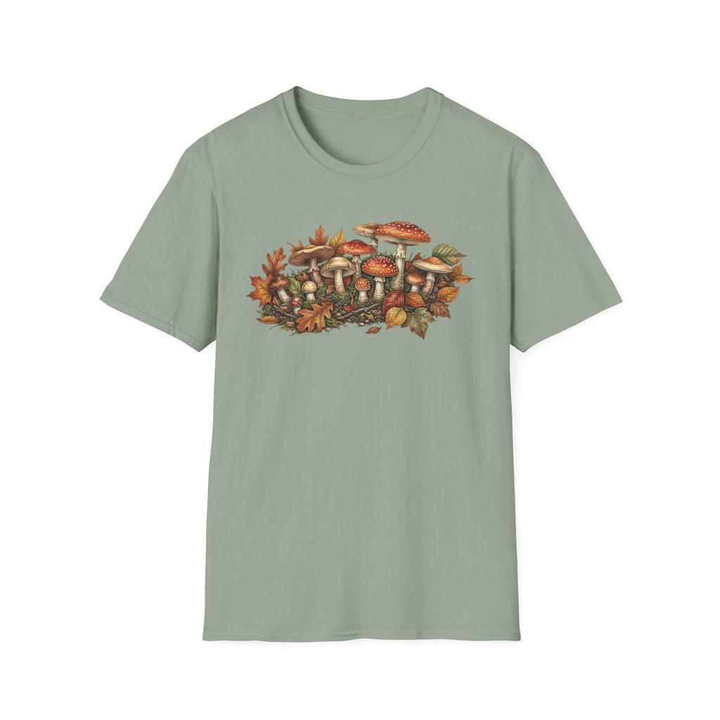 Mushroom & Autumn Leaves T-Shirt