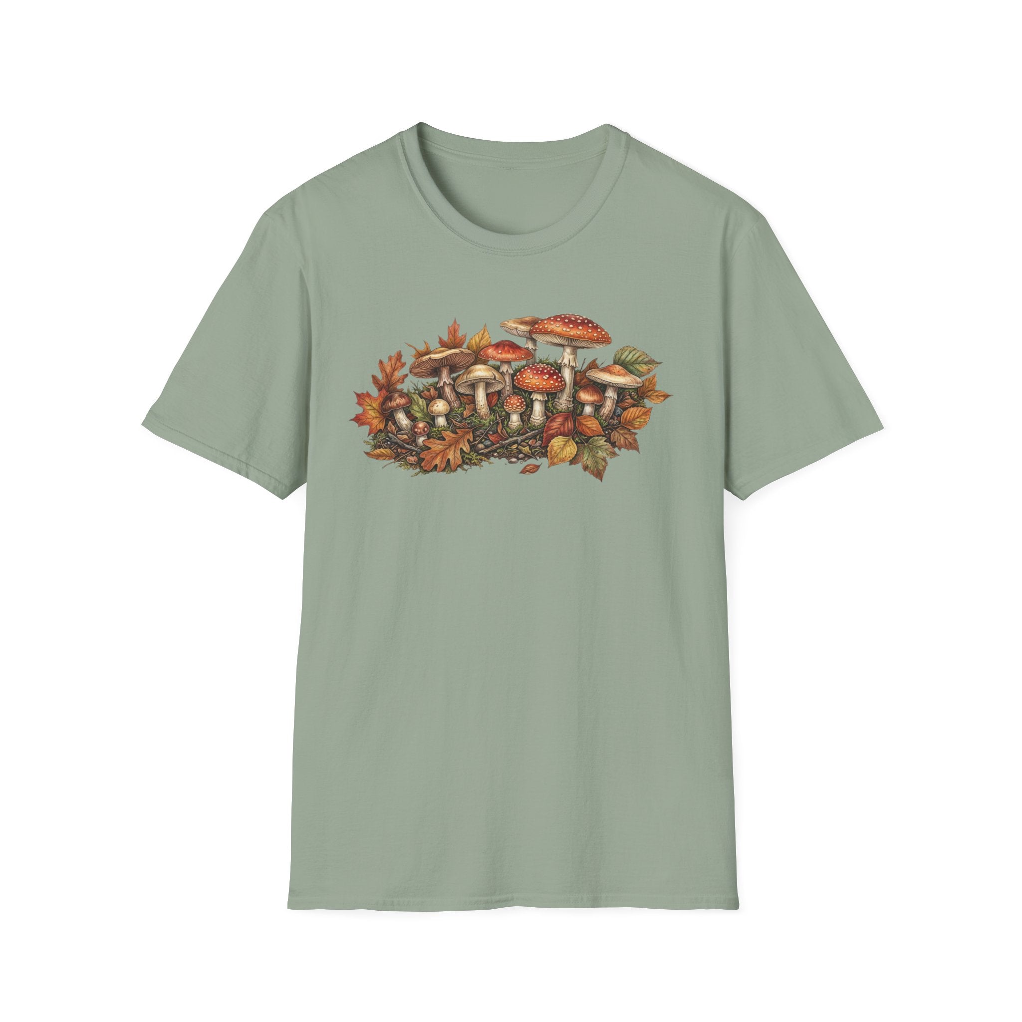 Mushroom & Autumn Leaves T-Shirt