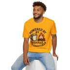 Powered By Coffee And Campfires Vintage Camping T-Shirt