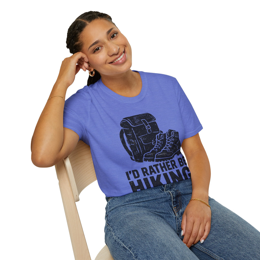 Boots & Backpack "I'd Rather Be Hiking" T-Shirt